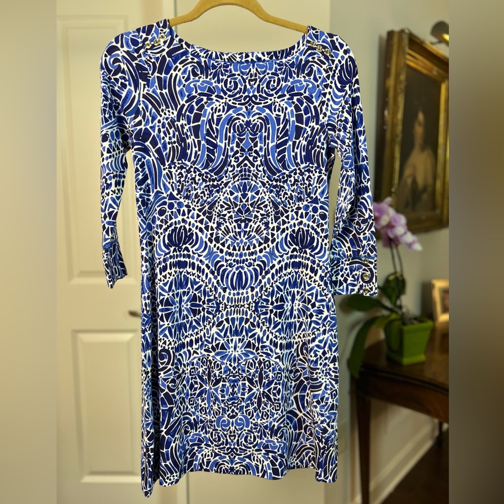 Lilly Pulitzer Sophie Taverna Tile Dress UPF 50 NWOT